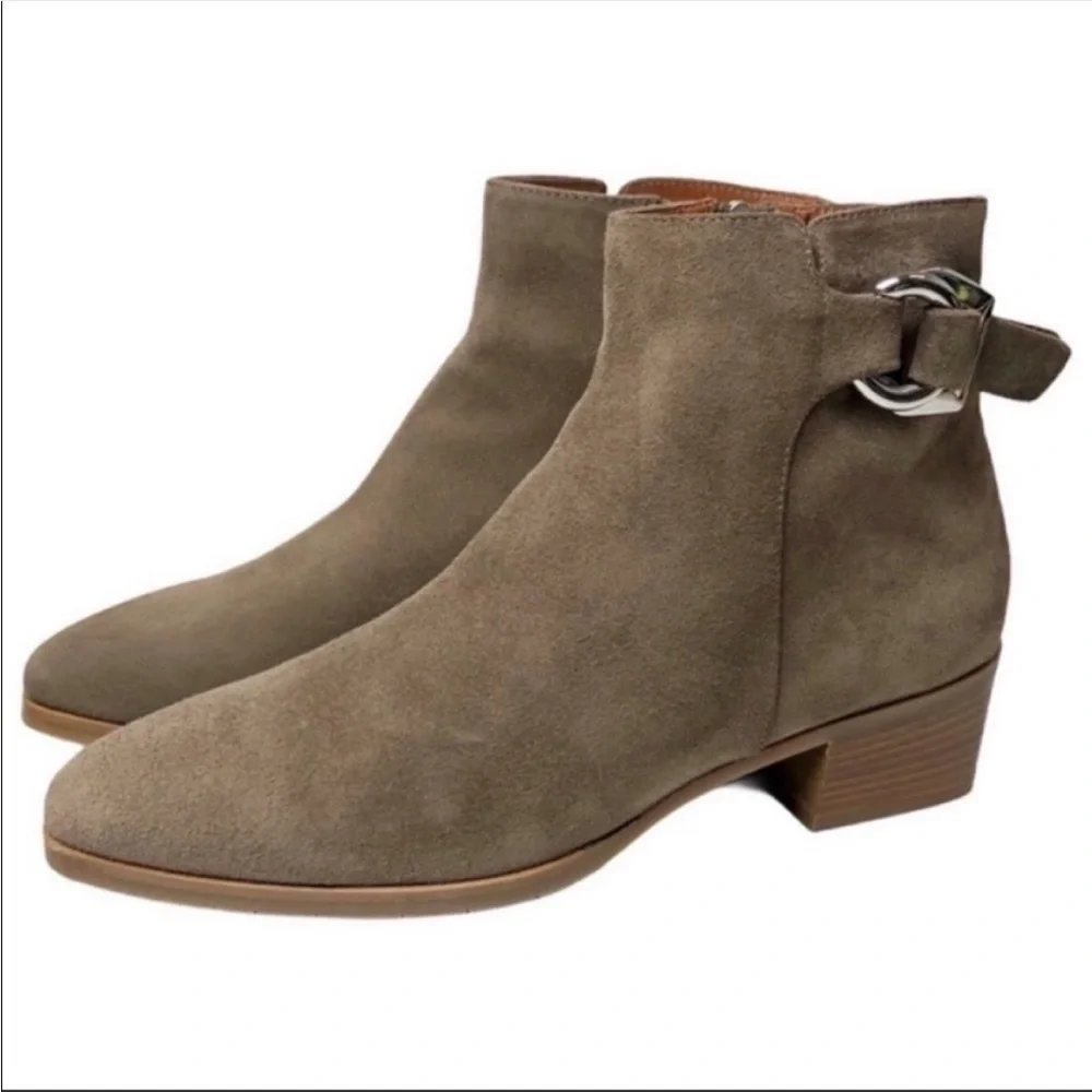 AQUATALIA Faria Suede Leather Weatherproof Booties sz 11
